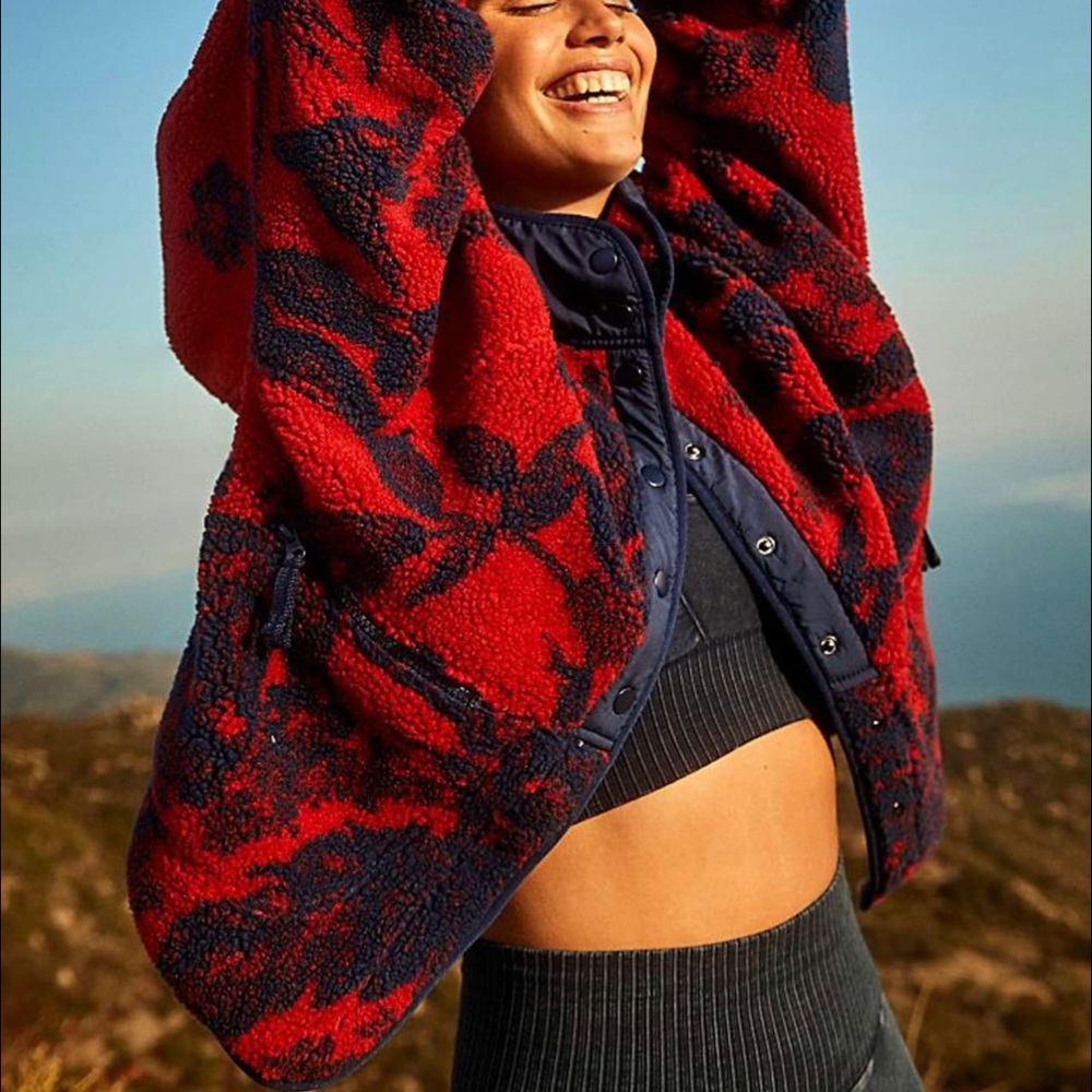 Free People Hit the Slopes Printed Fleece